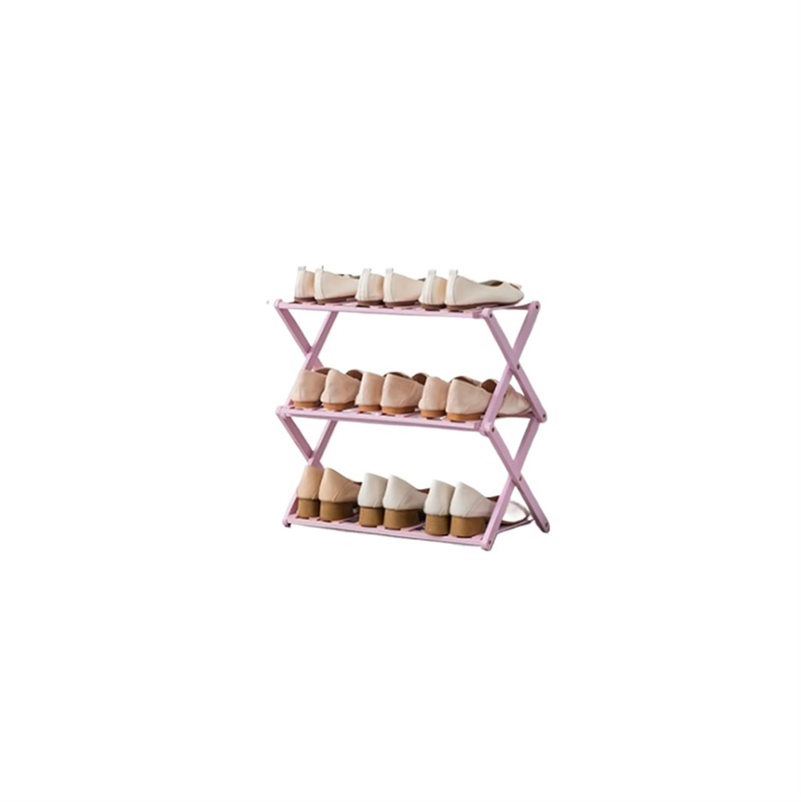 Étagère à chaussures pliable en bois à 3 niveaux de 50 cm pour dortoir