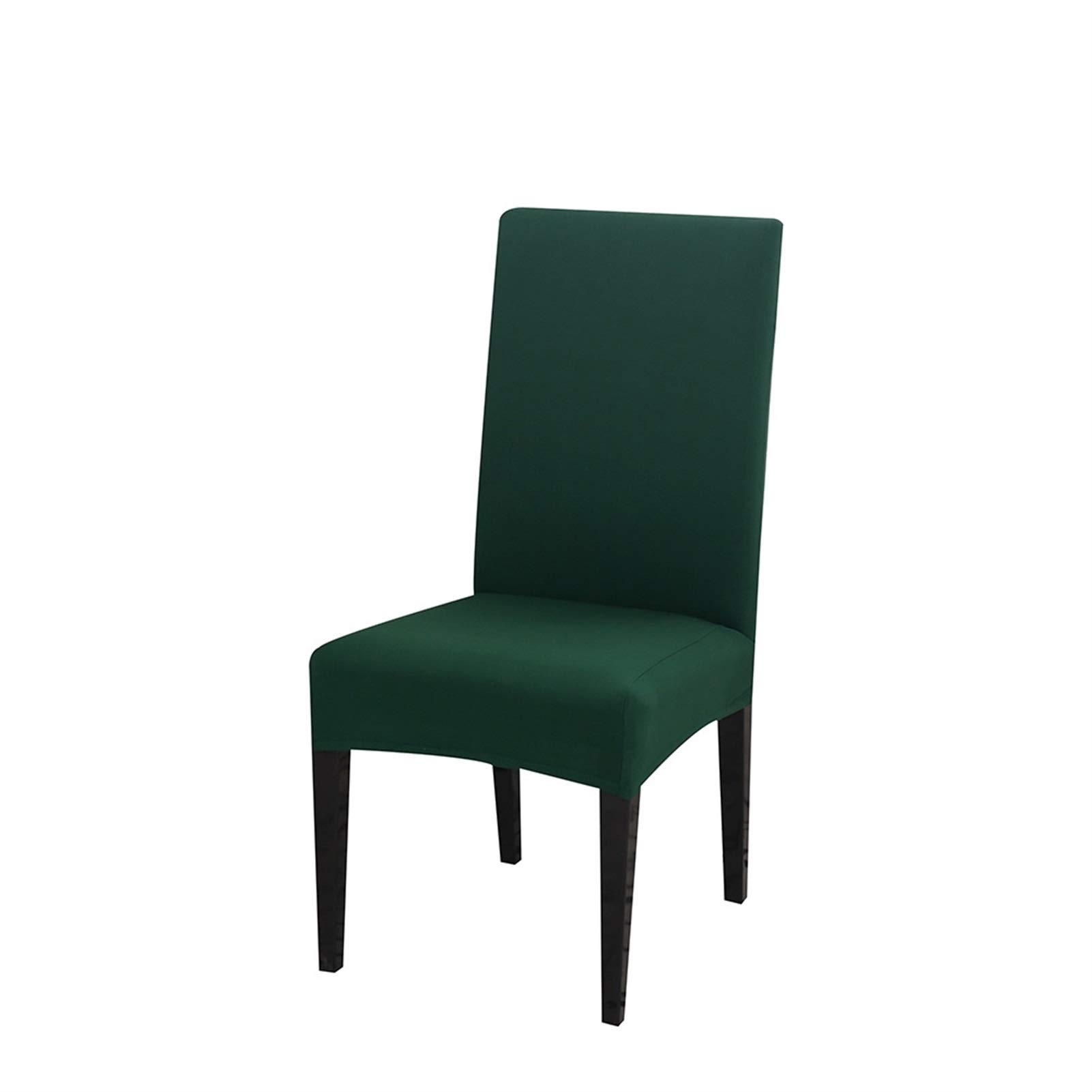 Pilang Zxxin-Chair Cover 1/2/4/6pcs Spandex Chair Cover, Elastic Dining Slipcover Removable Kitchen Case Stretch Chair Covers, (Color : Emerald green, Specification : 4pc)