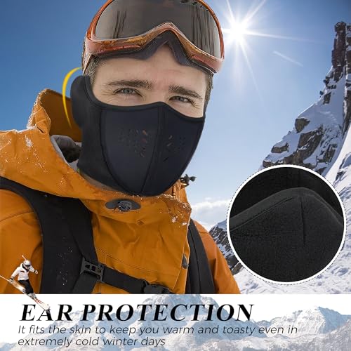 Image of WTACTFUL Breathable Half Face Mask for Men Women Warm Thermal Balaclava