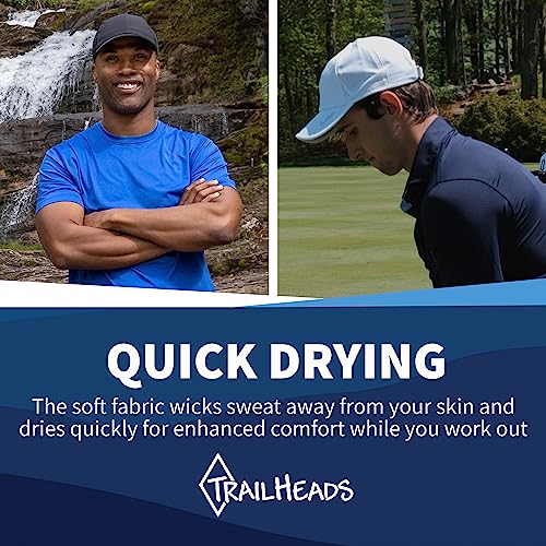 Image of TrailHeads Men's Running Hat with UV Protection | Quick Dry Sports Hats for Men | UPF 50 Hats | Summer Hats for Men