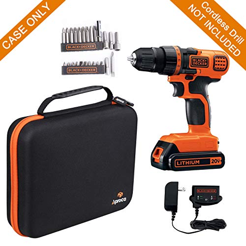 Aproca Hard Travel Storage Carrying Protective Case For Black+Decker 20V Max Cordless Drill/Driver #TOP3