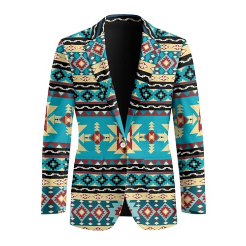 INSTANTARTS Men's Casual Blazer Lightweight Men's Casual Blazer Jackets Lined Collar Daily Blazers One Button3