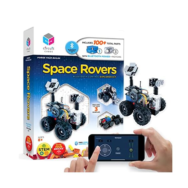 Circuit Cubes Space Rovers Kit – Remote Control Robotics Kit - STEM Learning Toy for Kids Age 8 and Up