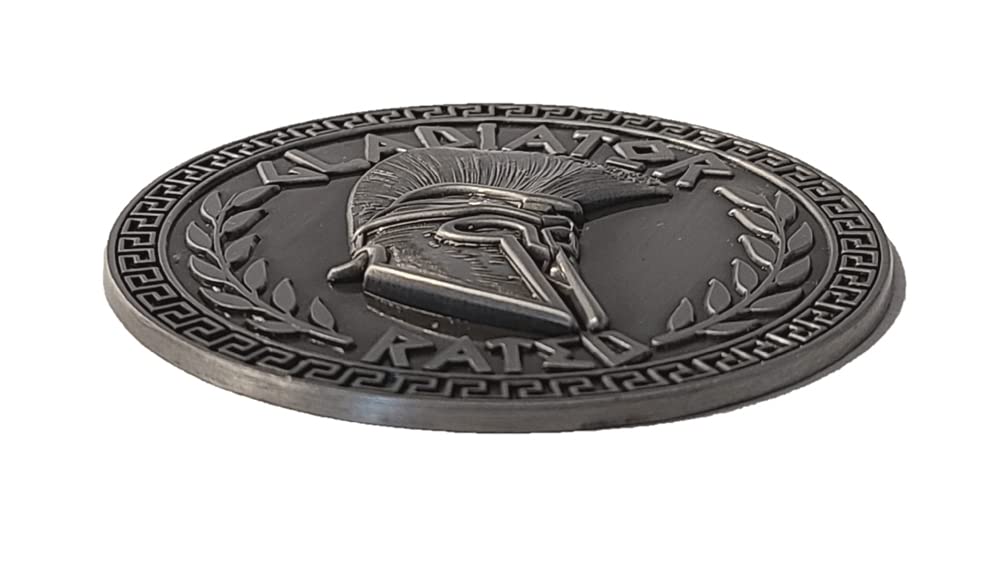 Badge Glow Gladiator Rated Metal Automotive Badge Specifically Designed for The Jeep Wrangler JT ~ Stick it Anywhere! (Gladiator-Pewter)