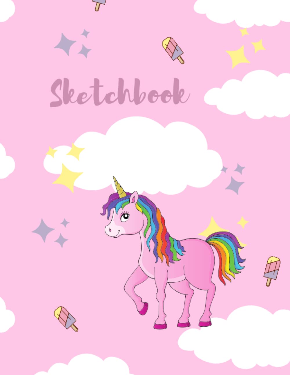 Sketchbook: Unicorn Sketchbook and Journal for Drawing| 8.5 x 11|100 pages