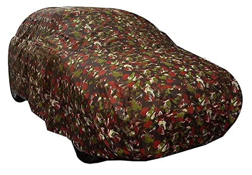 Image of Auto Hub Car Cover Compatible with City Old with Weather Proof, Triple Stitched, City Car Cover Jungle Look