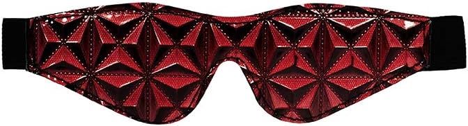 Ouch Luxury DiamondPattern Eye Mask Bur OU348bur