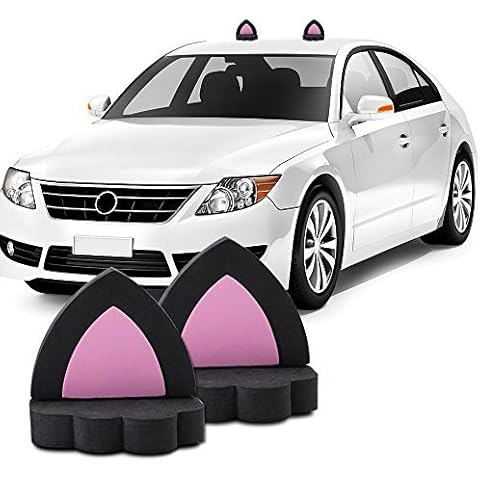 YGMONER Cat Ears Car Roof Refit Sticker Cover