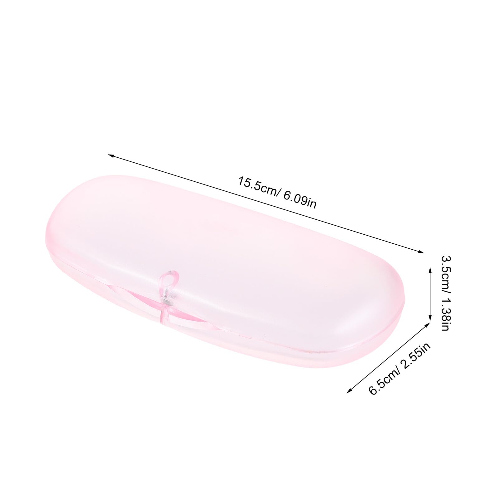Abaodam 10 Pezzi Custodia Occhiali Trasparente Opaca Rigida Antipolvere e Antishock Portatile Unisex per Viaggi Ufficio e Uso Quotidiano