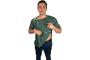 Inspired Comforts Unisex/Men's Post Surgery Shirt: Ultimate Post-Op Comfort and Convenience
