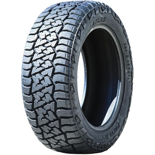 Atlas Priva R/T All-Terrain Mud Off-Road Light Truck Radial Tire-35X12.50R22LT 35X12.50X22 35X12.50-22 121Q Load Range F LRF 12-Ply BSW Black Side Wall