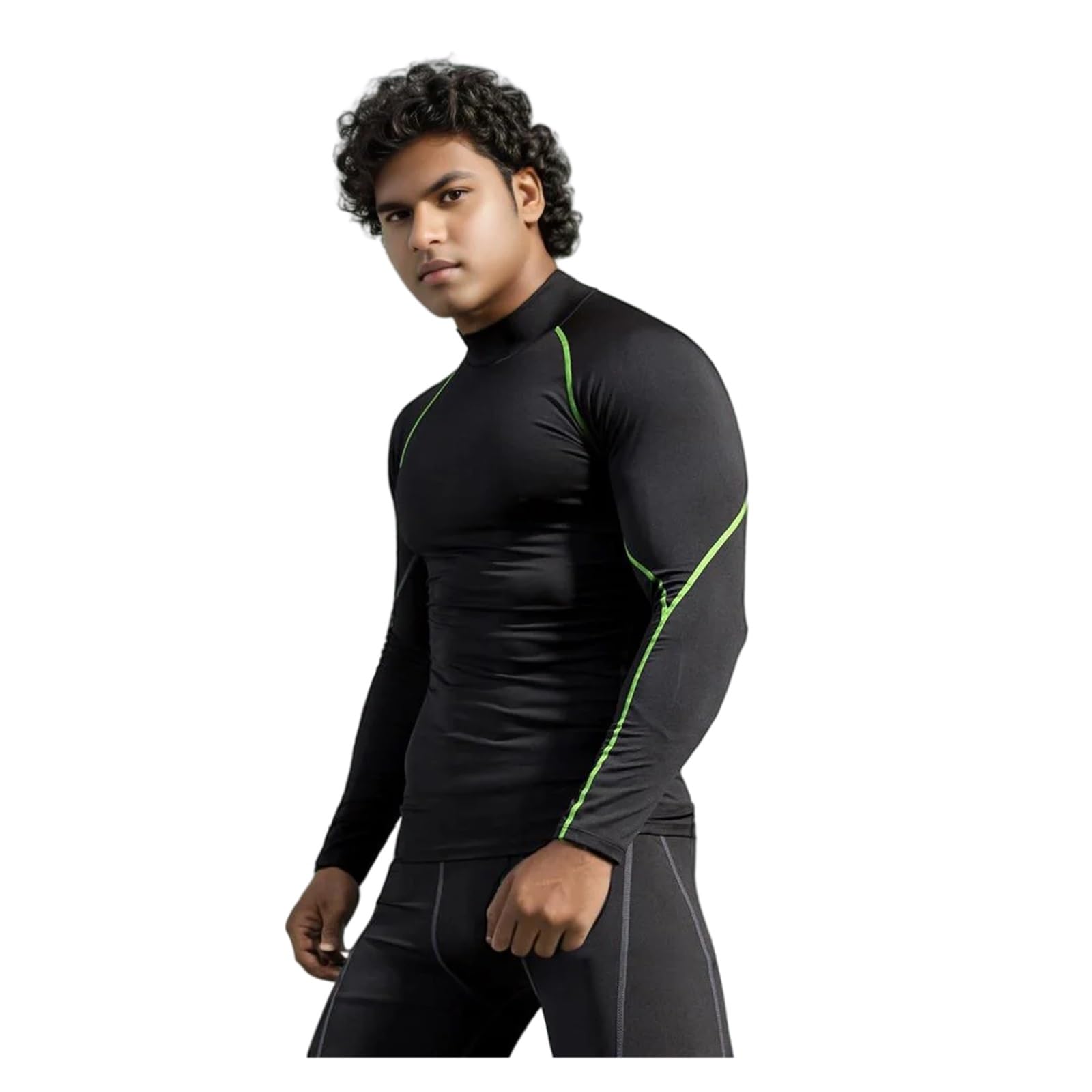 Camisa de compresión for Hombre, Camisetas Manga Larga for Correr, Fitness, Ropa Entrenamiento Ajustada Secado rápido, Gimnasio, Camisas Culturismo