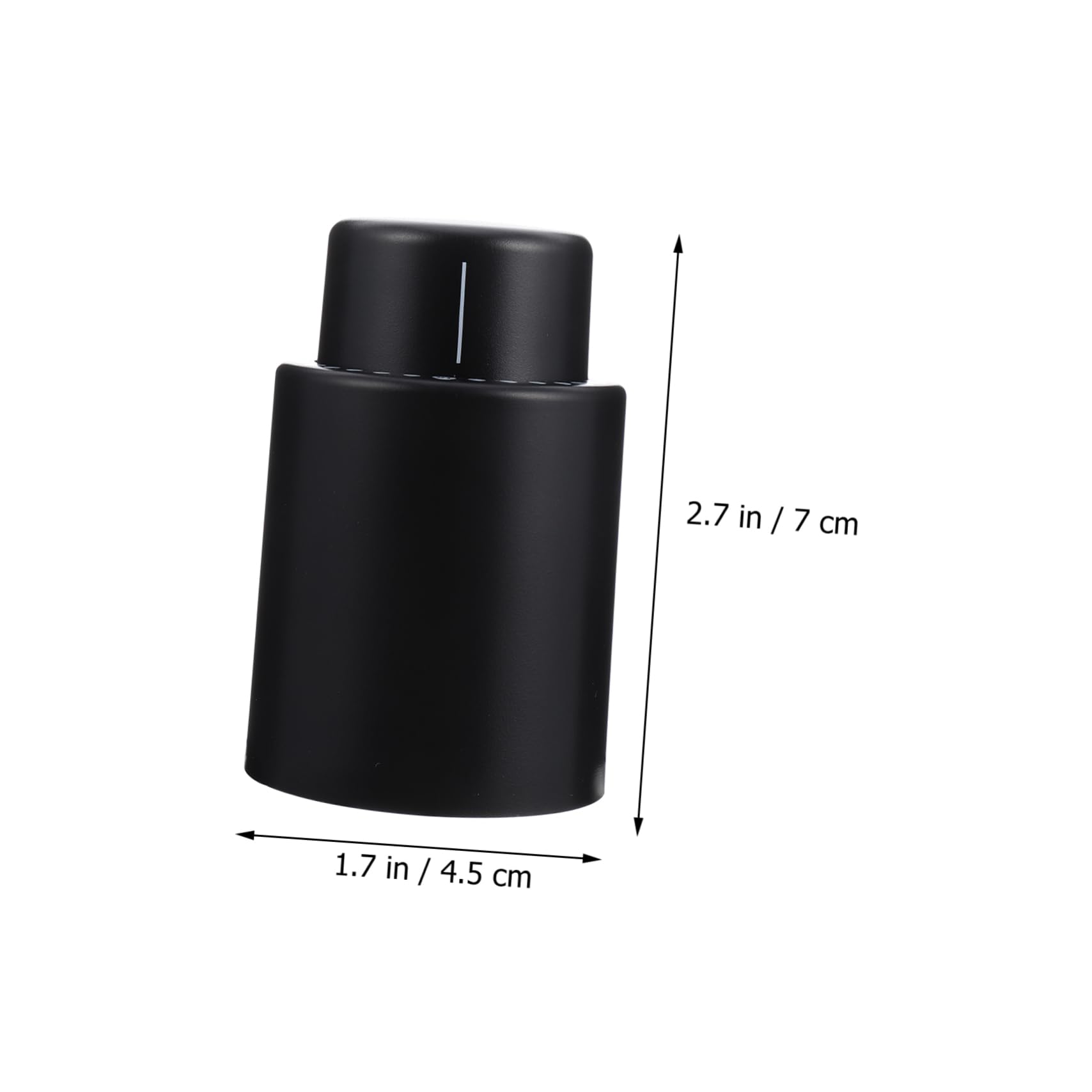 OUNONA 3 Series Corcho Cazador De Focas Tapón Tapa Vino Y Vacío Accesorios Tapones Black El Plastico 2 Piezas X 3