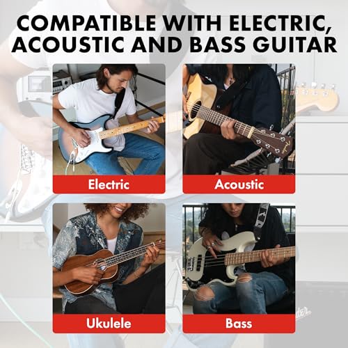Image of Fender FT-1 Professional Guitar Tuner Clip On, with 1-Year Warranty, Full-Range Chromatic Guitar Tuner with Dual-Rotating Hinges, A4 Calibration