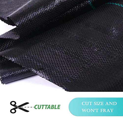 OriginA Weed Barrier Fabric 6x330ft Garden Landscape Ground Cover Weed Block Fabric Vegetable Flower Raised Bed Heavy Duty Polypropylene Material Black