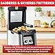 Tefal Clear Duo Fritteuse, frittieren mit weniger Rauch/Gerüchen, Kapazität 1,2 Kg, Thermostat, Timer, großes Sichtfenster ohne Beschlagen, spülmaschinenfest, schwarz, Edelstahl, Friteuse FR600D