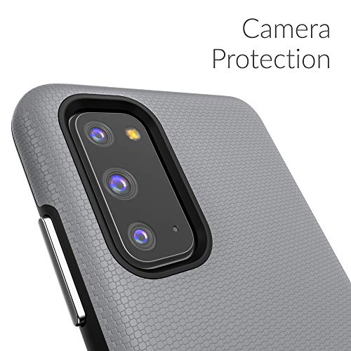 Image of Crave for Samsung Galaxy S20 Case, Shockproof Protection Dual Layer Case for Samsung Galaxy S20 5G (6.2 inch) - Slate