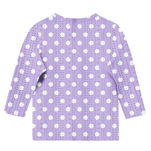 Shirts for Girls 3/4 Sleeve Round Neck Graphic Blouses Cute Three Quarter Sleeve Tops Summer Curved Hem Kids Clothes3
