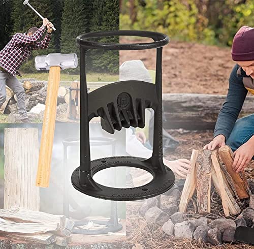 Hout splijten wig Handmatige brandhout Splitter Houder voor houtsplijter met hoge weerstand staal Houten Splijtmes Handgemaakt Brandhout Splitter Tool Veiligste manier om brandhout te snijden Hout splijten wig Handmatige brandhout Splitter Houder voor houtsplijter met hoge weerstand staal Houten Splijtmes Handgemaakt Brandhout Splitter Tool Veiligste manier om brandhout te snijden