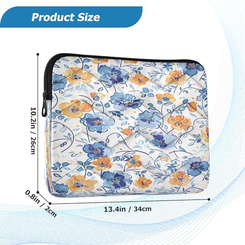 Funda para portátil 13-14 pulgadas impermeable flores miniatura 3