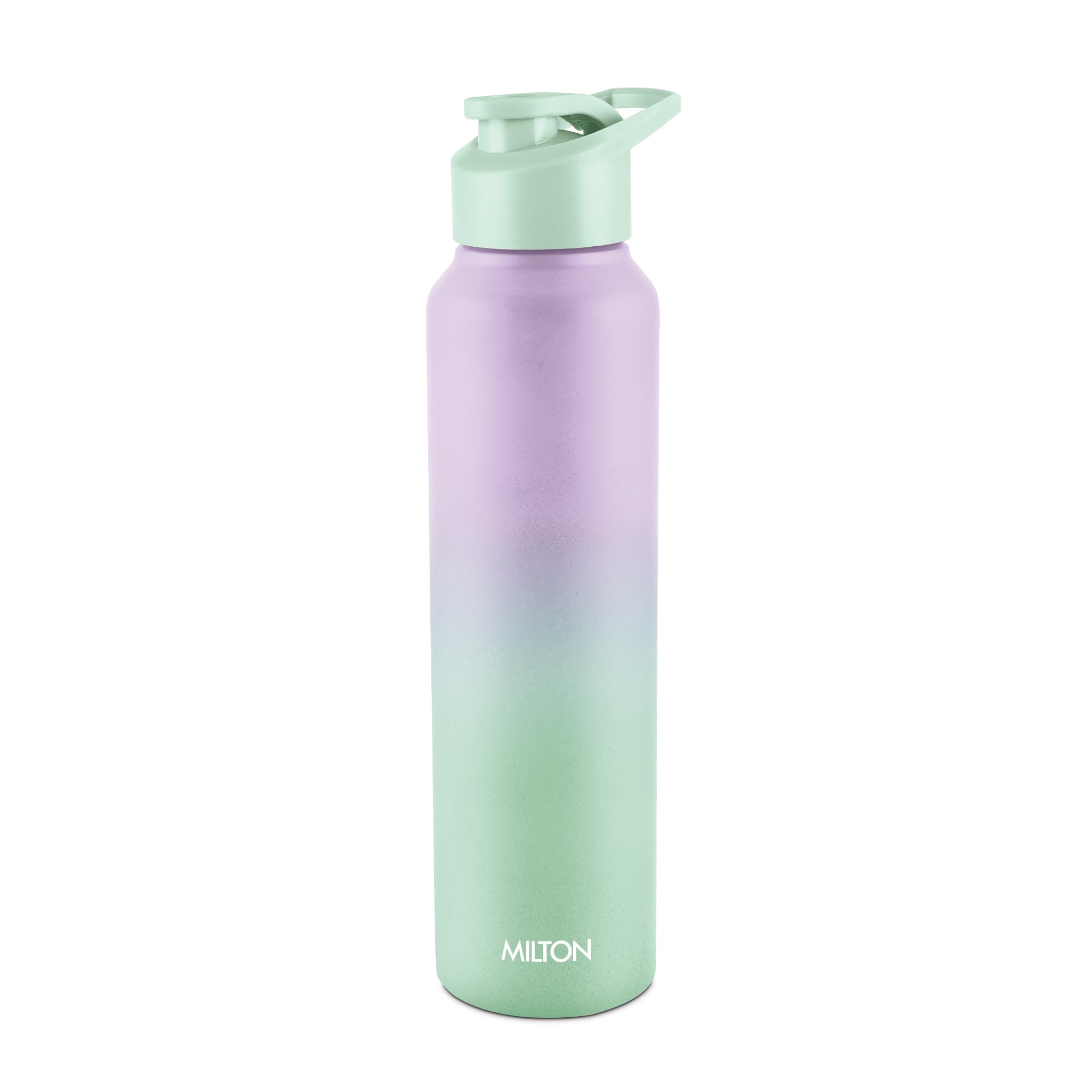 MILTON Torino 1000 Stainless Steel Water Bottle, Leakproof Lid, Single Walled, ISI Certified I For School, Office, Gym I 980 ml, Purple & Mint Green
