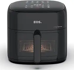 Fritadeira Sem Óleo Air Fryer Eos Chef Gourmet 6.2 Litros Compacta Digital Preto Eaf60p 110v