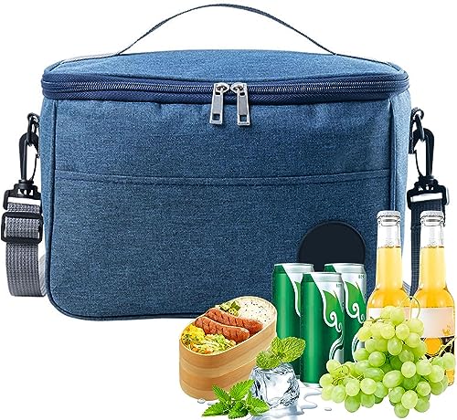 Bolsas de almuerzo aisladas, lonchera térmica con correa para el hombro, bolsa enfriadora de picnic, bolsa de almuerzo térmica, bolsas de almuerzo para hombres y mujeres, rojo oscuro