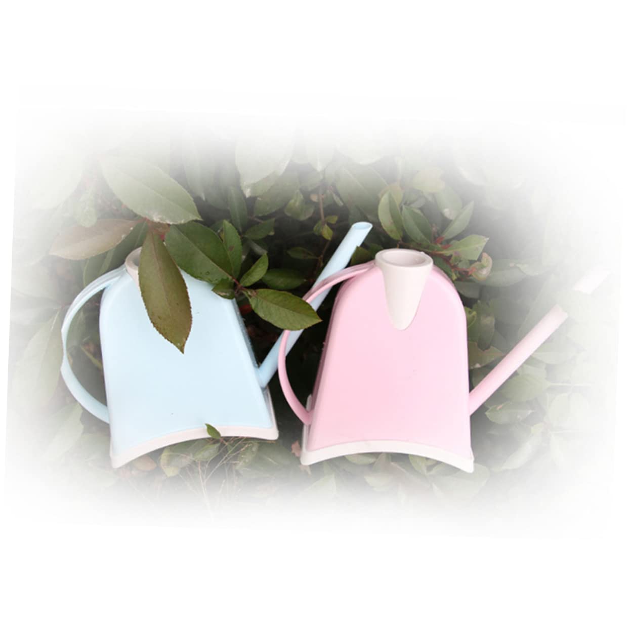 Konewka, 1 szt. Zewnętrzna konewka Metalowa konewka Konewka Wiadro na wodę Ogrodnictwo Konewka Butelka Bonsai Konewka Czajnik Głowica prysznicowa Konewka do roślin Różowy dzbanek Mini(Sky-blue)