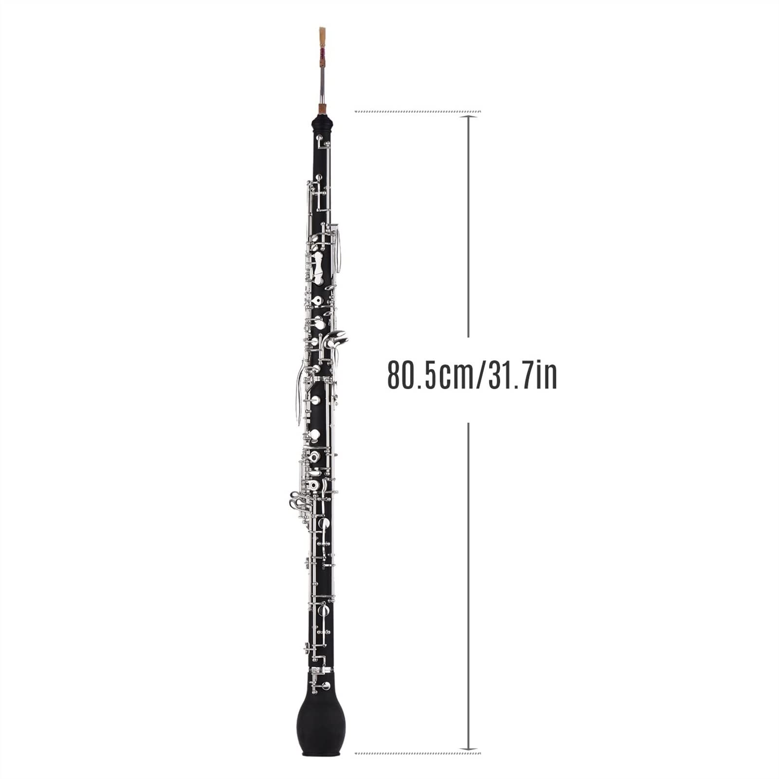 Strumento Oboe Professionale Francese Corno Alto Oboe F Chiave Sintetico Xilofono per Il Corpo in Argento Placcato Strumento di Legno Principiante di Oboe