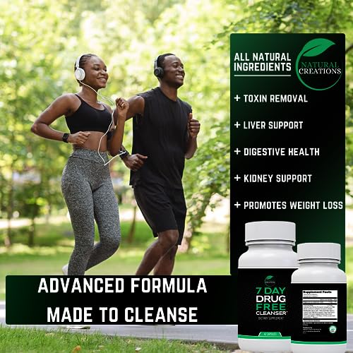 Natural Creations 7 Day Detox – Natural, Healthy Cleansing Support for Liver, Urinary Tract, Kidney, Digestive System – Premium Detox Supplement - Made in United States - 42 Capsules - Image 3