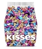 Hershey Kisses Assorted Candy - 200 Pieces Assorted Hershey Kisses Bulk - Kisses Chocolate Candy Individually Wrapped - Bulk Chocolate Candy for Gift Bags, Party Favors, Snacking and Sharing - 2 Pounds