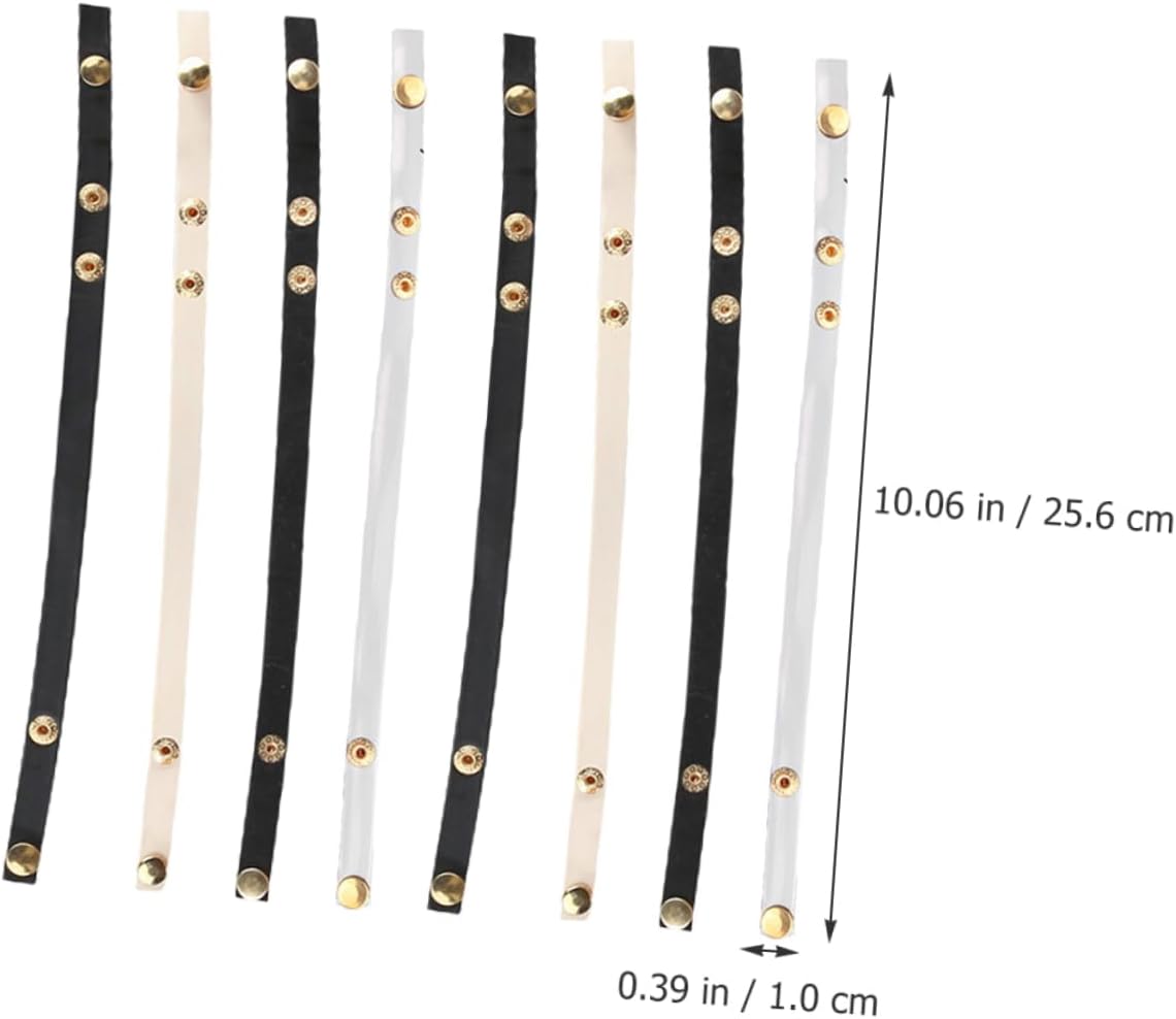 4pairs Snap Button Heel Straps for Women High Heels Elastic Buckle Straps for Ankle Support Fashionable and Comfortable
