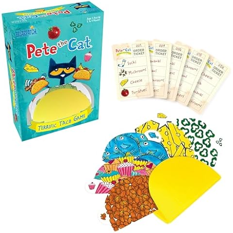 Briarpatch, Pete The Cat Terrific Taco Game, Based On Early Reader Books by James Dean, Preschool Learning for Children Cover