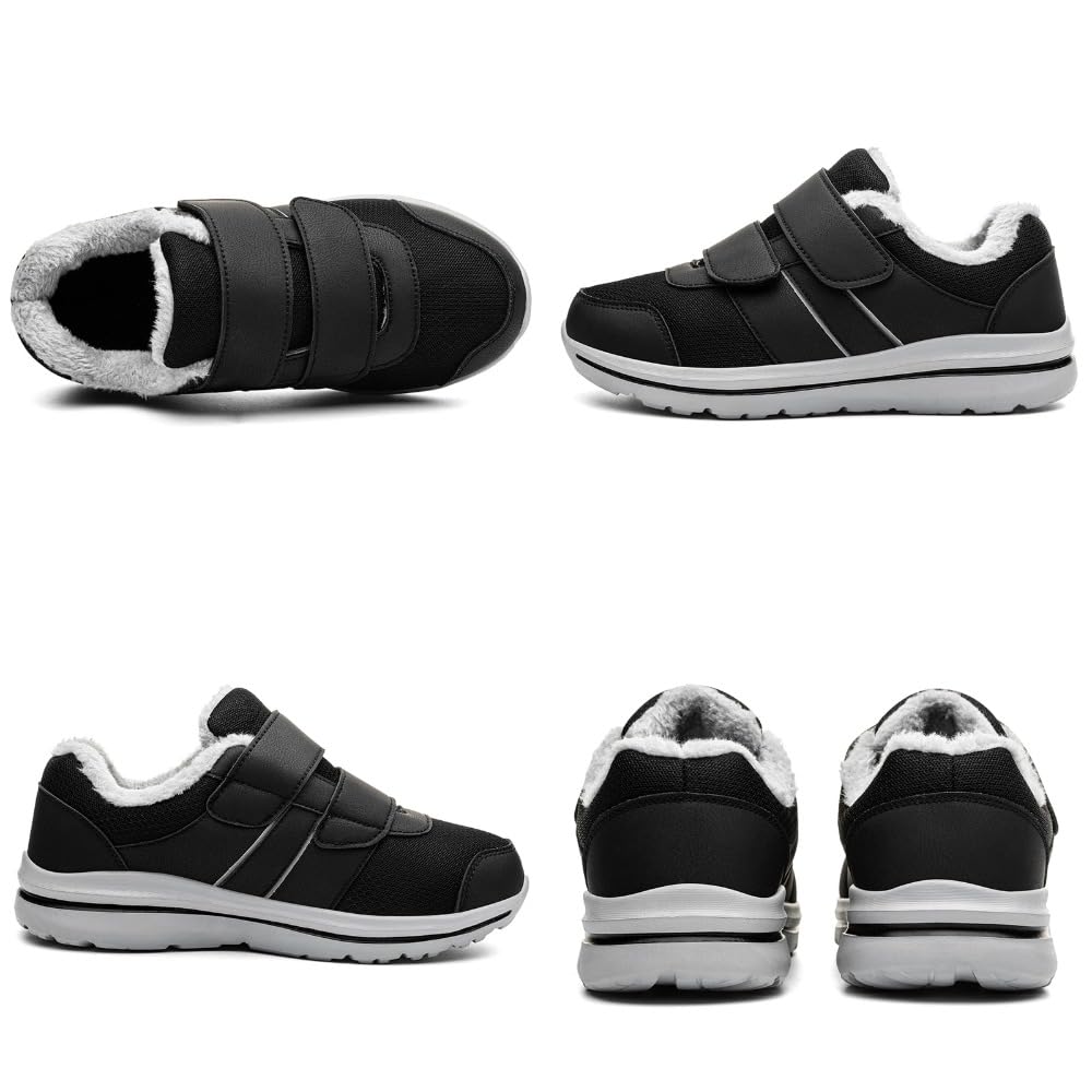 Zapatos Extra Ancho Mujer Hombre Invierno Cálidas | Botas de nieve para invierno con botines cálidos con forro de piel Zapatos Especiales para Juanetes