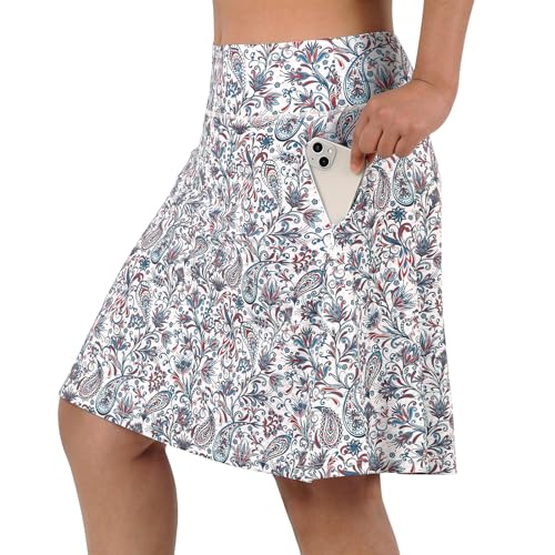 Image of ANIVIVO Skirted Legging for Women, Yoga Legging with Skirts &Women Tennis Leggings Clothes Pockets
