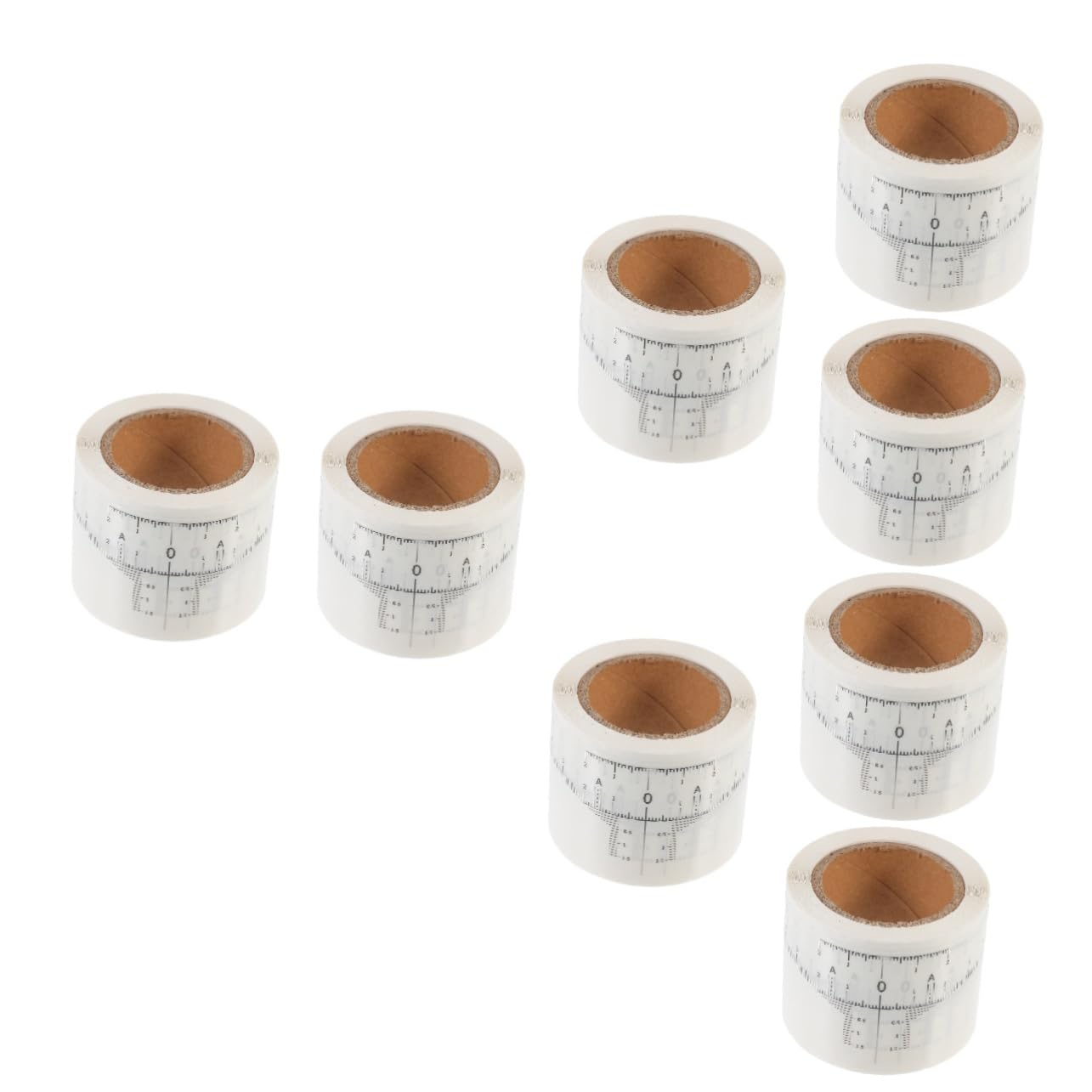 Housoutil 8 Rollos Regla Del De La Ceja Plantilla Desechable Para Suministros De Maquillaje Regla De De Maquillaje Escala Herramienta Pegatinas Mujer