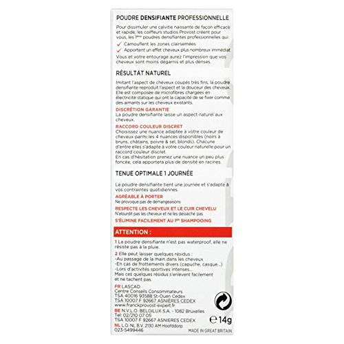 FRANCK PROVOST - Expert Densité Homme Haarverdichtungspuder für braunes Haar – 14 g