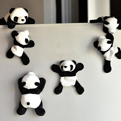 Imán de nevera de peluche panda creativo Baost 9 cm
