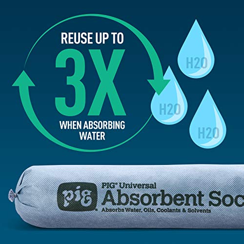 New Pig Basement Water Absorber Socks - 12 Moisture Absorber Snakes