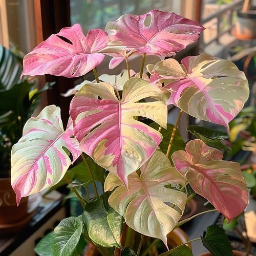 50pcs Mixed Monstera Plant Seeds, Rare Tropical Foliage Variety, Easy to Grow Houseplant, Indoor &...