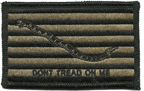 Shoulder Patch - Navy Jack Don t Tread On Me - Coyote Tan