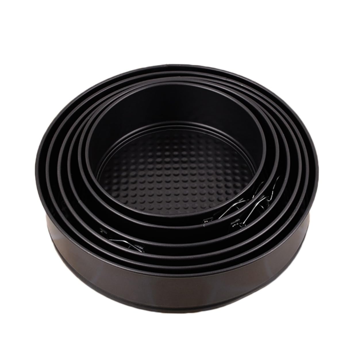 PRETYZOOM Moules à Gâteaux Ronds Antiadhésifs Live Buckle 6 Pièces