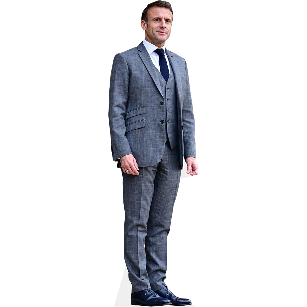 Celebrity Cutouts Mini Size Cutout Emmanuel Macron (Grey Suit)