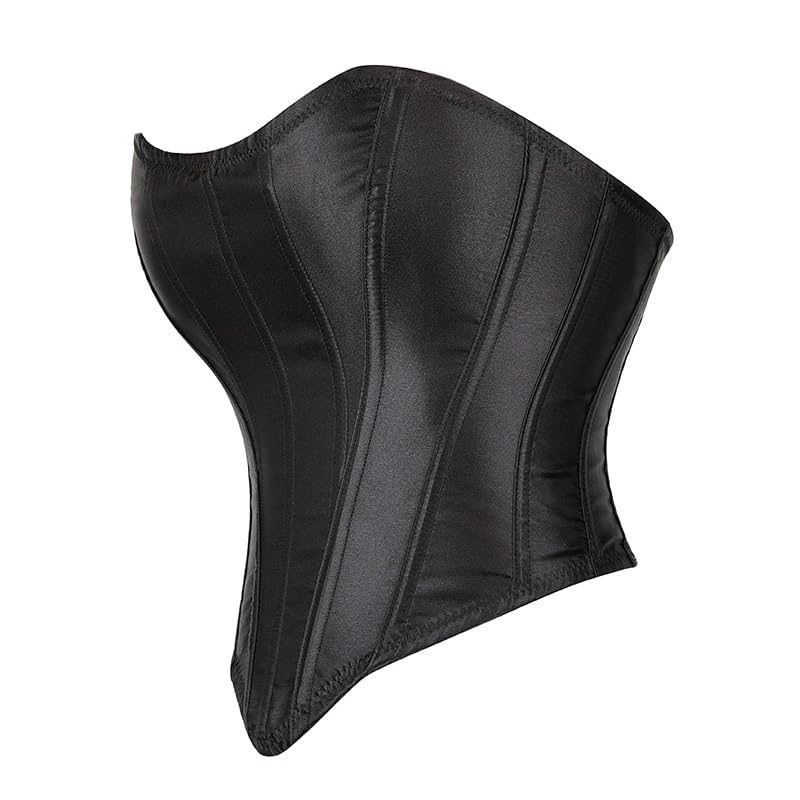 Corset désossé gothique à fermeture latérale et lacets