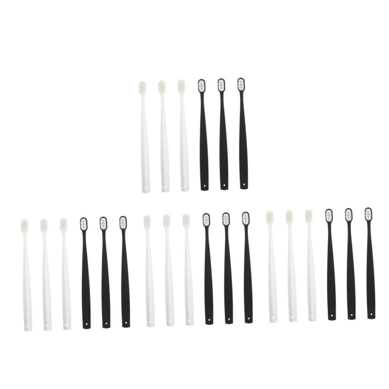 Ipetboom 6pcs Set Travel Toothbrush Set for Women Gentle Bristles for Sensitive Gums Ergonomic Design for Daily Use and Preventing Cavities Colors