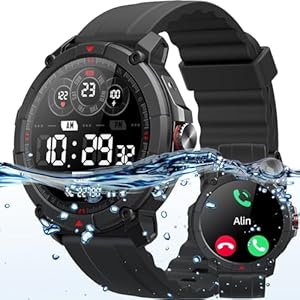 Parsonver Smart Watch, Alexa Built-in, GPS, Bluetooth Call & Text, 30M Water-Resistant 100+ Sport Modes, 1.38″ HD Rugged Outdoor Fitness Tracker for Men, SpO2 Heart Rate Sleep Tracker for Android iOS