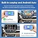 Road Top CarPlay Screen, 12.3 inch Ultra-Narrow Car Radio Touchscreen for BMW X1 Series E84 with CIC System(2009-2015 Year), Car Stereo for CarPlay/Android Auto/MirrorLink