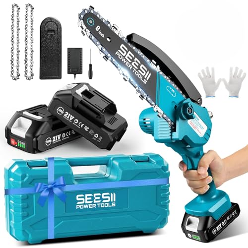 SEESII 8-Inch Cordless Chainsaw CH820+
