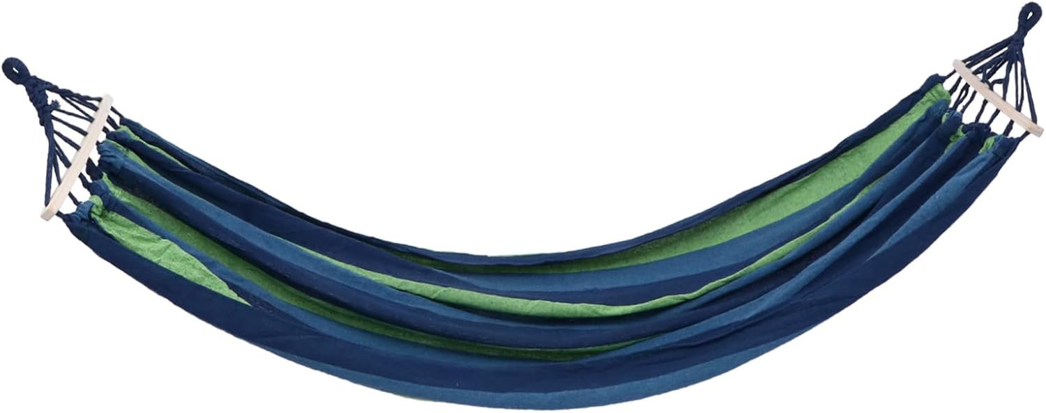 Portable Canvas Hammock Outdoor Swing for Camping Travel Backyard and Beach Thickened Design for Relaxation and Nature Connection
