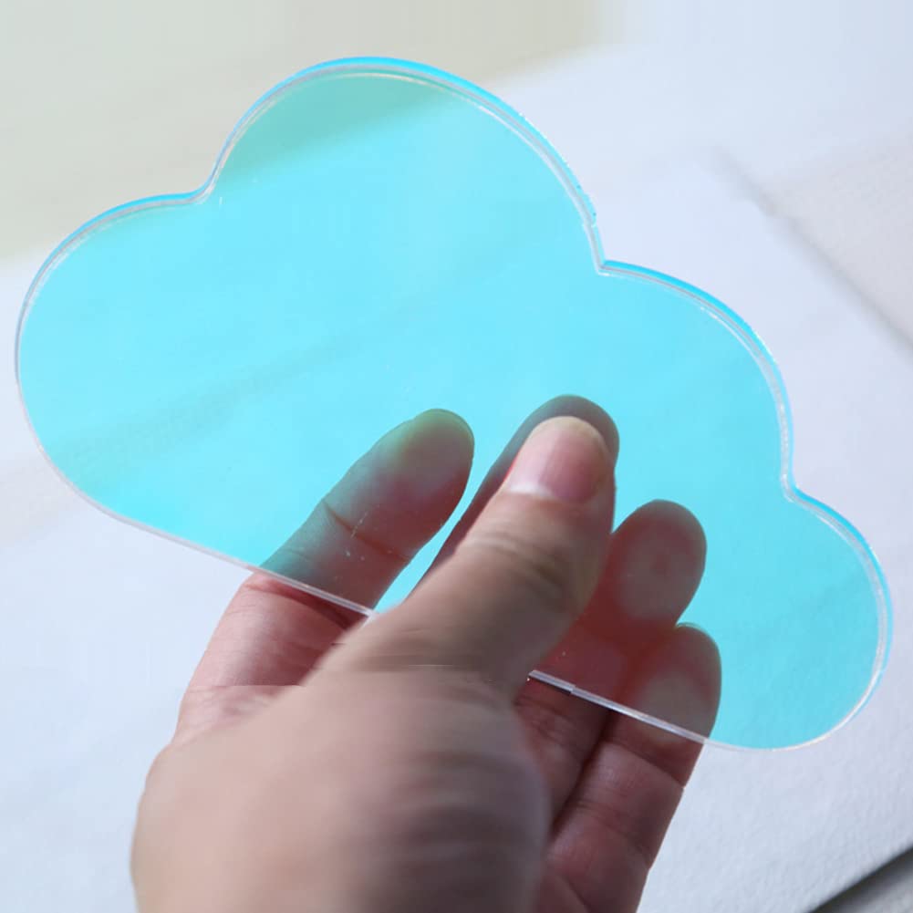 Paleta de arte de uñas acrílicas, forma de nubes, paleta de mezcla de esmalte de uñas, paleta de maquillaje, soporte de paleta de arte de uñas, 1 unidad, tablero de exhibición para arte de uñas 3